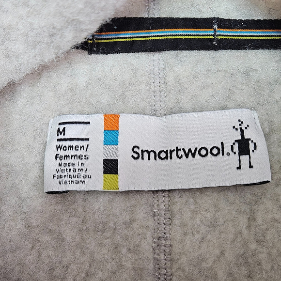 Smartwool Cozy Lodge Funnel Neck Pullover Womens M Wool Blend Gray SW017030 - Picture 3 of 13